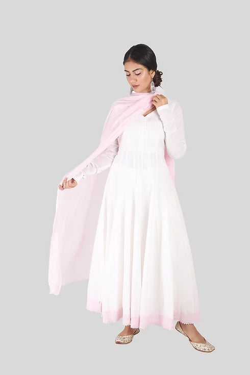 Akhira Vintage Anarkali With Chinon Dupatta
